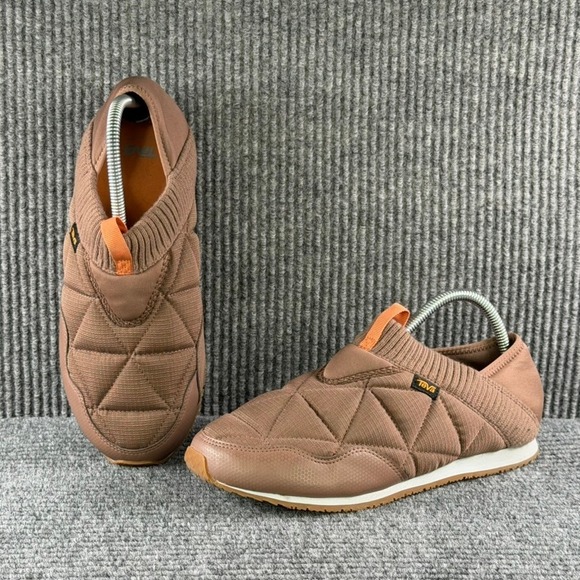 Teva Shoes - Teva ReEmber Quilted Slip On Sneakers Womens 9 Desert Taupe Brown Camp Outdoors